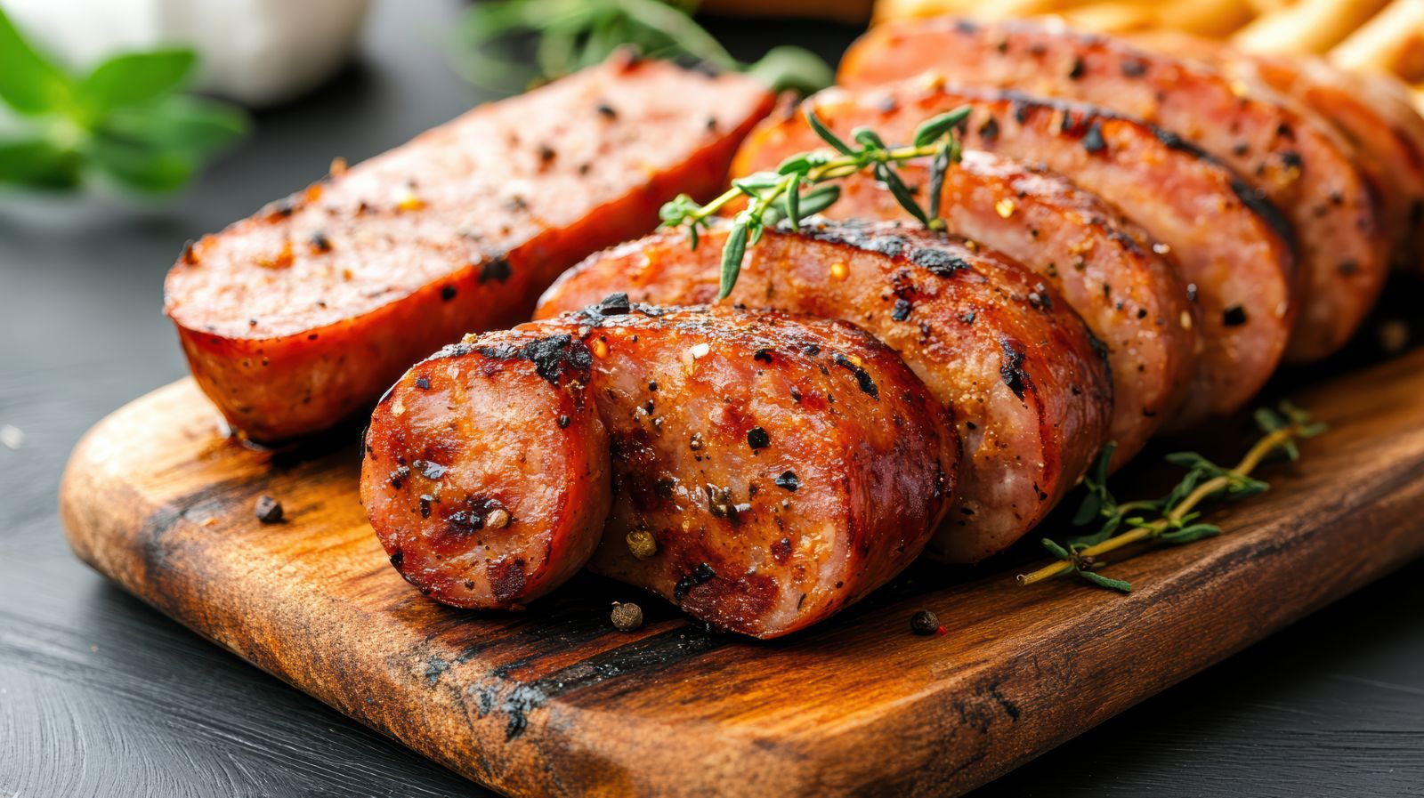 Grilled Pork Sausage at Chebureky House