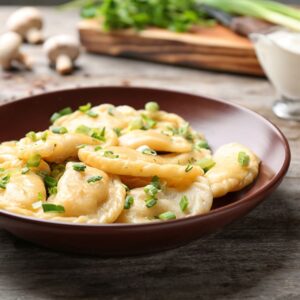 Potato & Mushroom Perogies CHebureky House