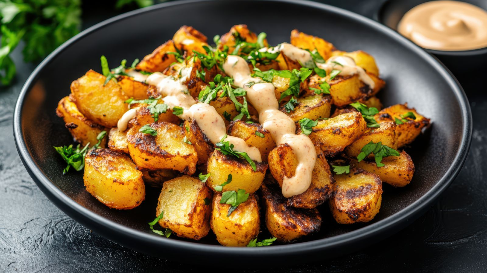Roasted Potatoes at Chebureky House