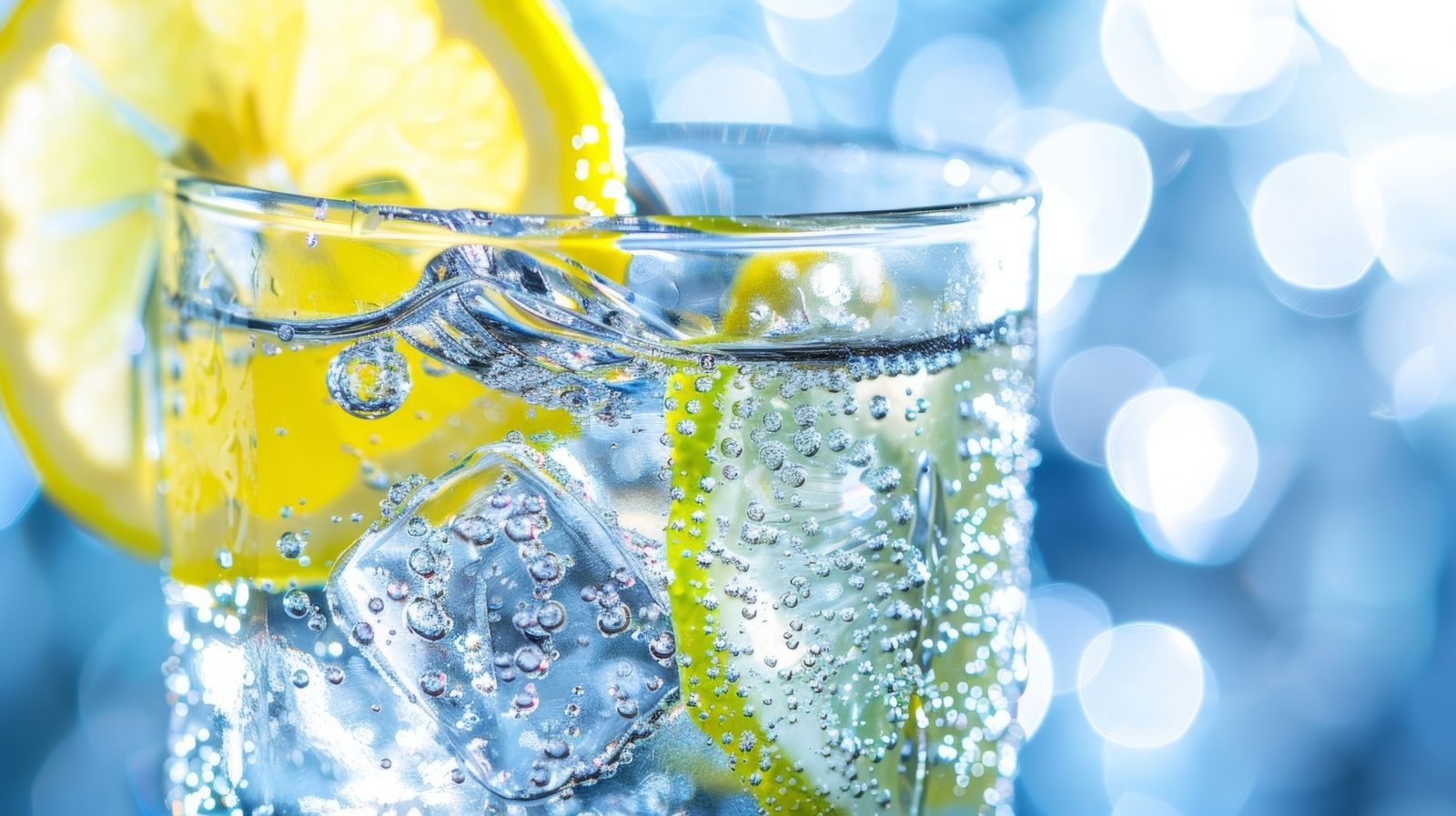 Bottled Sparkling Water at Chebureky House